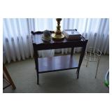 Side Table, Lamp, Plant Stand