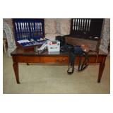 Silverware Sets, Vintage Cameras, Coffee Table
