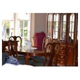 Lexington Dilning Room Table, Chairs, China Cabinet