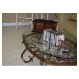 Glass Coffee Table, DVD