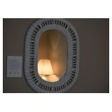 Wicker Framed Mirror