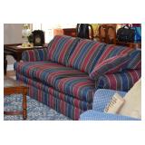 Sofa, Side Table, Lamp, Clock