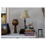 Lamp, Books, Home Decor