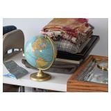 Linens, Clock, Globe