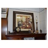 Lamp, Art, Clock, & Figurines