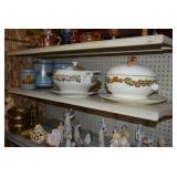 Canisters & Vintage Serving Bowls w Lids