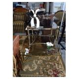 Glass Side Tables & Dishes