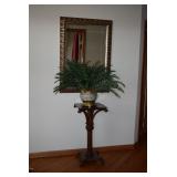 Artificial Plant on Stand, Mirror