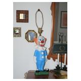 Vintage Clown Lamp, Vintage Lamp, Mirrors