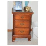 3 Drawer Side Table, Lamp