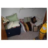 Dyson Vacuum & Decorative Pillows