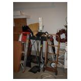 Brooms, Shovels, & Moving Dolly