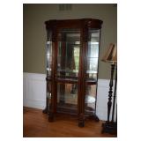 Curio Cabinet & Floor Lamp