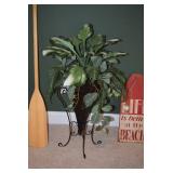 Artificial Plant in Vase Stand