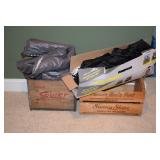 Wood Crates, Indoor/Outdoor Hitting Net