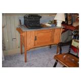 Typewriter and Stonetop Table 