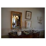 Stemware and Mirror