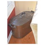 Large Metal Container w/Lid