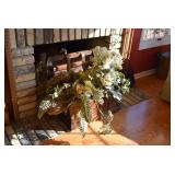 Chest and Artificial Plant