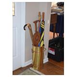Umbrella, Canes, & Container