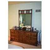 Mid Century Dresser with Mirror, Decor