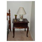 Side Table, Lamp, Home Decor