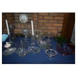Glass Serving Bowls, Candle Holders