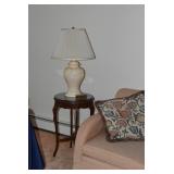 Side Table, Lamp