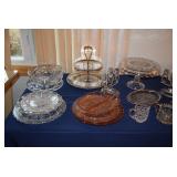 Glass & Silver Serving Pieces