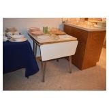 Drop Leaf Table & Serving Pieces