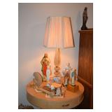 Lamp &Religious Figurines