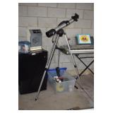 "Mini Fridge," Telescope, and Keyboard