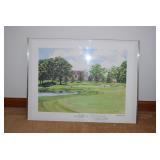 Autographed "Cog Hill" Framed Art