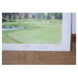 Autographed "Cog Hill" Framed Art