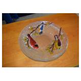 Bird Glass Plate