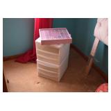 Beads and Small Plastic Shelving