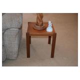 Short Wooden End Table
