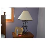 Side Table, Figurine, Lamp