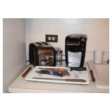 Toaster, Coffeemaker, Knives