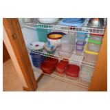 Plastic Storage Containers, Kitchen Towels
