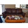 Leather Sofa, Coffee Table, Home Decor, Jewelry