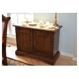 Side Table and China Set