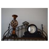 Mantle Clock an Candle Holder