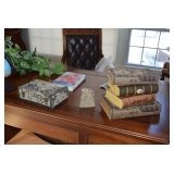 Decorative Books and Desk