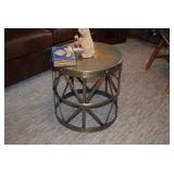 Metal Table W/Decor