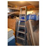 Ladder, Plywood, & Cooler