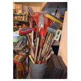 Rake, Broom, Shovel, & Croquet Set