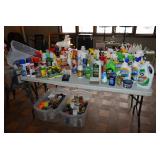 Cleaning Supplies, Garage Items, & Spray Paint