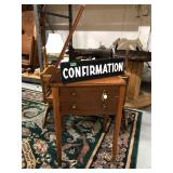 Side Table & Confirmation Sign