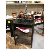 3 Shelf Stand & Basket w Acorns